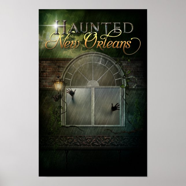 Poster Fenêtre Hauned Hotel Ghost (Devant)