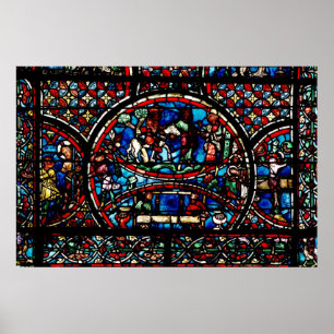 Poster Fenêtre représentant le bon samaritain