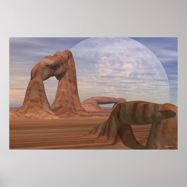 Poster Fenêtres D'Un Monde Lointain (36"x 24") (Devant)
