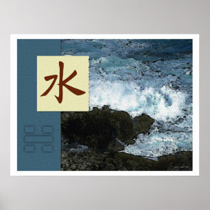 Poster Feng Shui : Bagua Images : Paysage aquatique