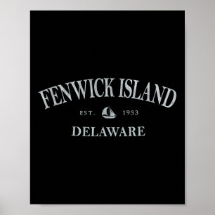 Poster Fenwick Island Delaware _ Fenwick Island De Voile
