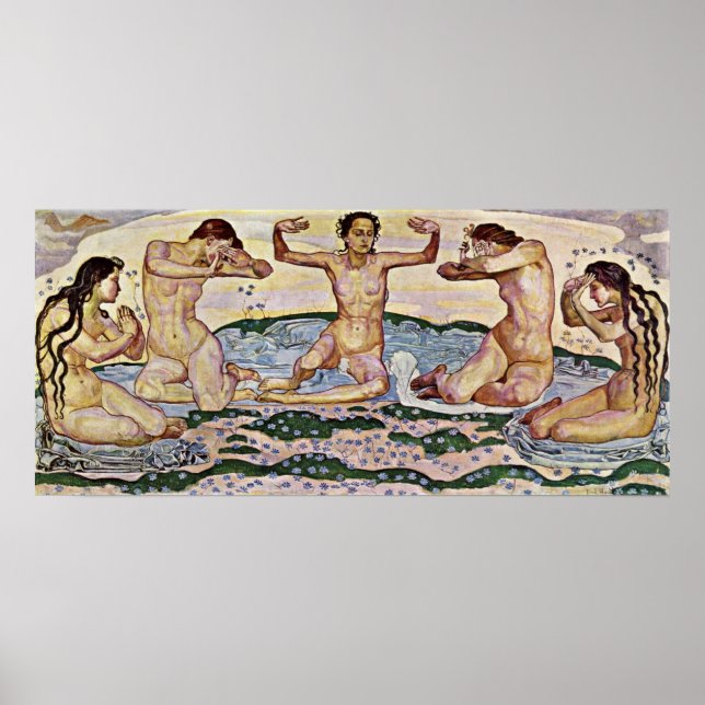 Poster Ferdinand Hodler - Le jour (Devant)