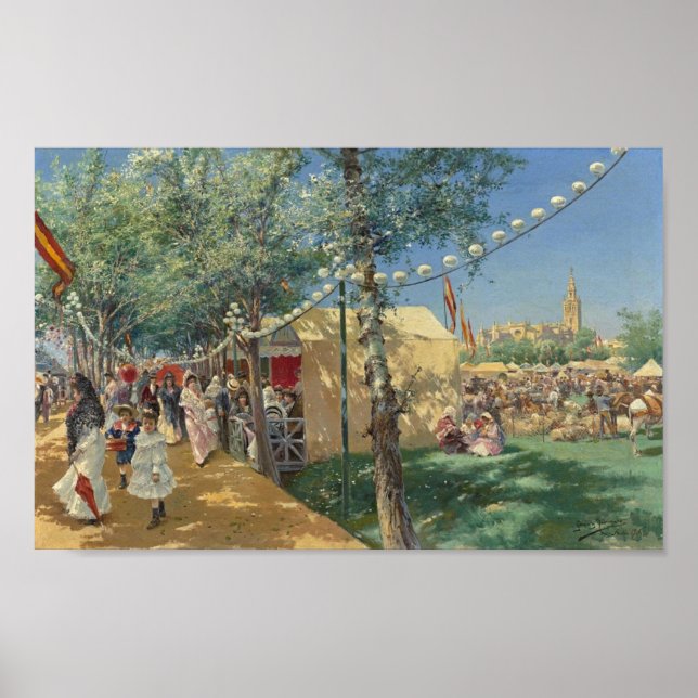 Poster Feria de Sevilla, Manuel García y Rodríguez (Devant)