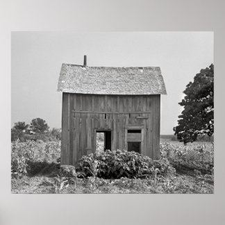 Poster Ferme abandonnée, 1939. Photo ancienne