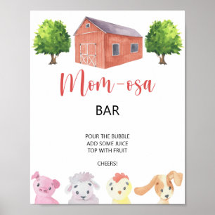 Poster Ferme - bar Momosa