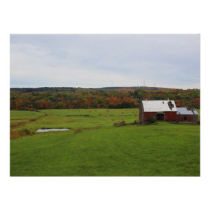 Poster Ferme d'automne