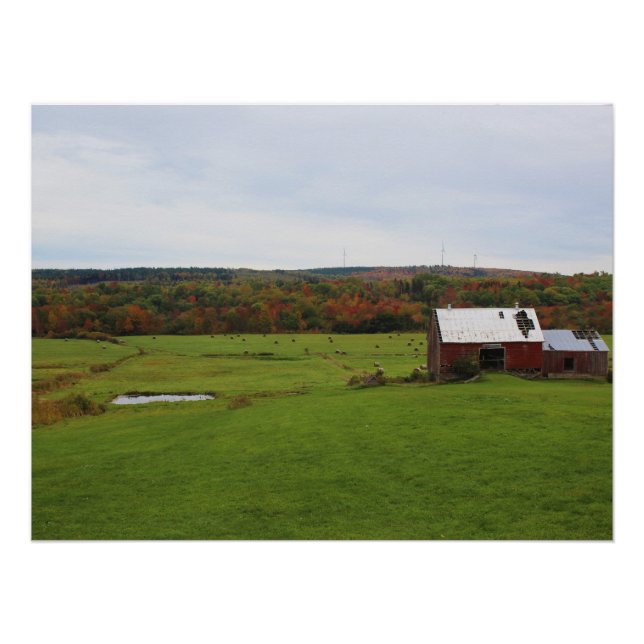 Poster Ferme d'automne (Devant)