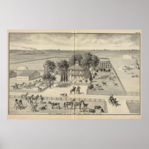 Poster Ferme de Gibson, région boisée