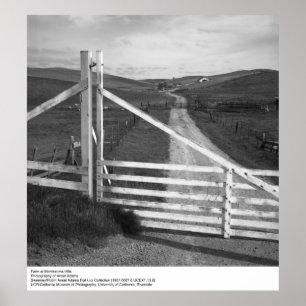 Poster Ferme de Montezuma Hills par Ansel Adams