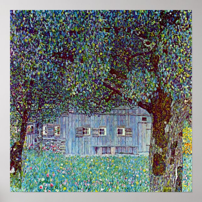 Poster Ferme en Haute-Autriche par Gustav Klimt (Devant)