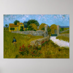 Poster Ferme en Provence Van Gogh Art
