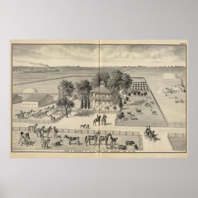 Poster ferme Gibson, Woodland (Devant)