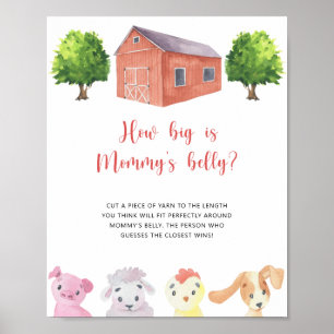 Poster Ferme - quelle est la taille du ventre de maman