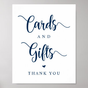 Poster Ferme rustique, bleu marine, cartes de mariage et