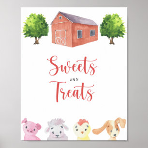 Poster Ferme - Sucres et friandises
