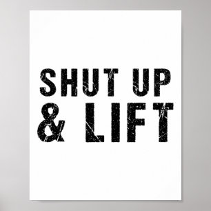 Poster Fermer Et Ascenseur Motivationnel Citation Fitness