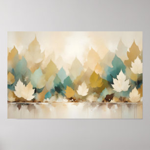 Poster Fermeture des feuilles Calme Tranquille saison nat