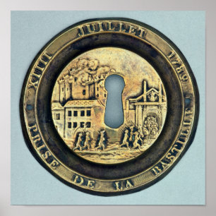 Poster Fermez à clef dépeindre le siège de la bastille