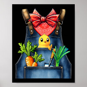 Poster Fermier Costume d'Halloween Drôle prétendre que je