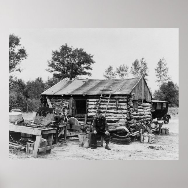 Poster Fermier foncier coupé, 1937 (Devant)