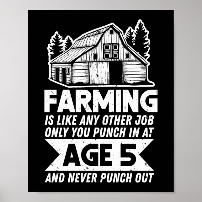 Poster Fermier Vous Agricole Passez À 5 Ans Et Jamais (Devant)