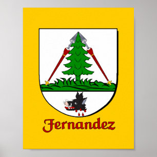 Poster Fernandez Family Shield Print