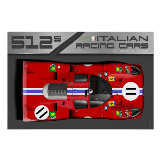 Poster Ferrari 512S LM No.11