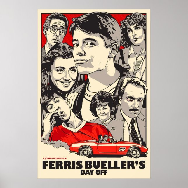 Poster Ferris Buellers Jour off (Devant)