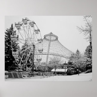 Poster FERRIS WHEEL et R F P PAVILION - SPOKANE