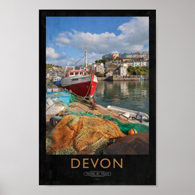 Poster ferroviaire Devon (Devant)
