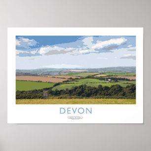 Poster ferroviaire Devon