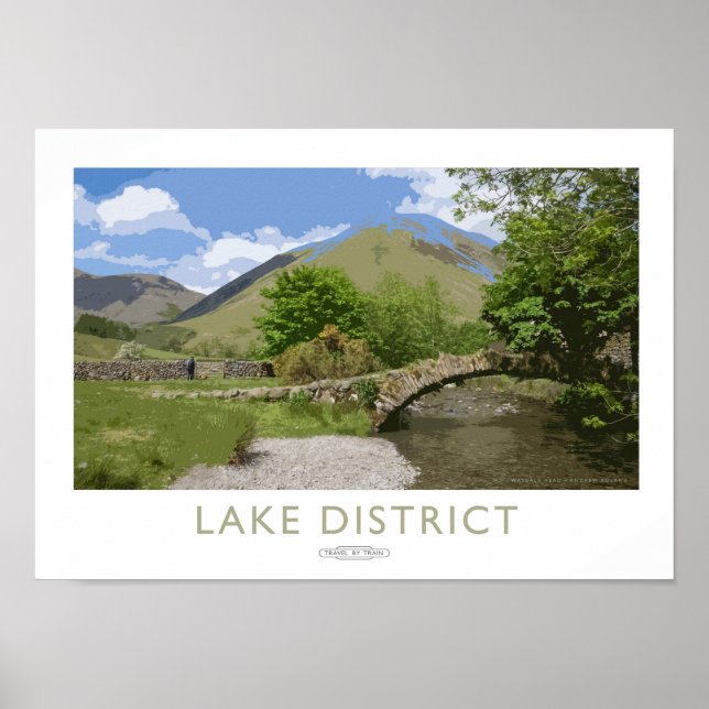 Poster ferroviaire du district de Lake (Devant)