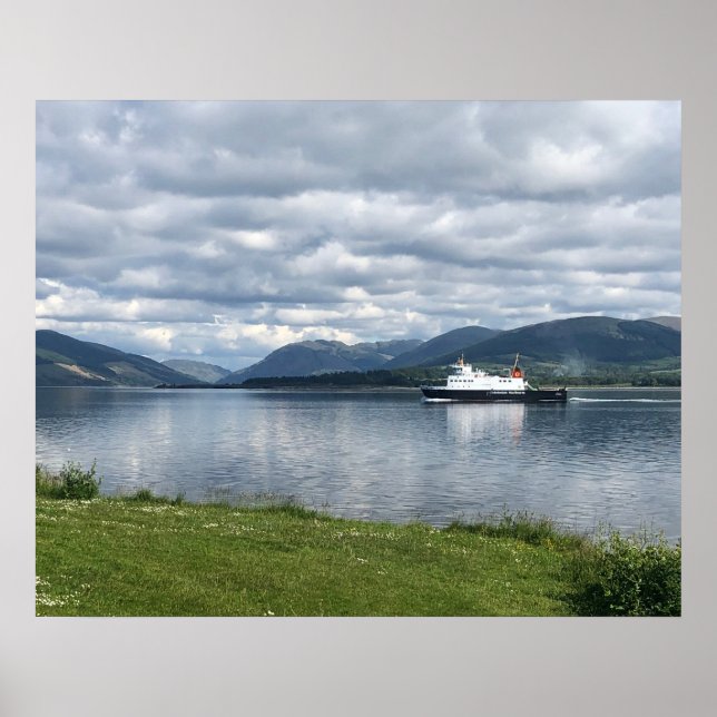 Poster Ferry à Rothesay Bay, île de Bute sur un (Devant)
