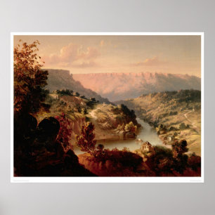 Poster Ferry de Byrnes sur la rivière de Stanislaus