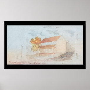 Poster Ferry House Norristown PA 1842 Imprimer