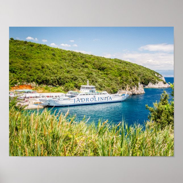 Poster Ferry JADROLINIJA, Croatie (Devant)