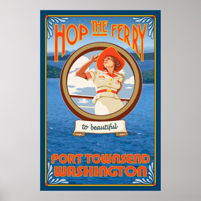 Poster Ferry pour femme - Port Townsend Washington (Devant)