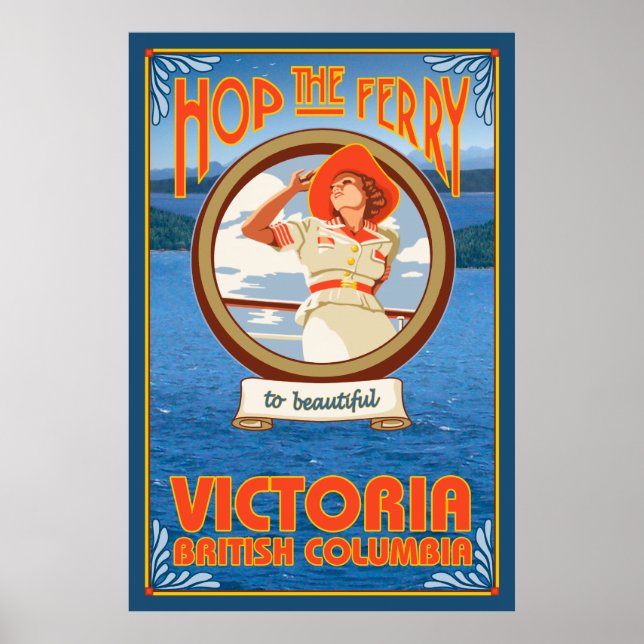 Poster Ferry pour femme - Victoria (C.-B.) Canada (Devant)