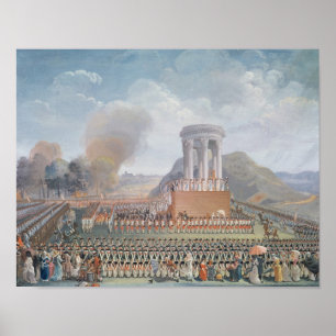Poster Festival de la fédération, le 14 juillet 1790