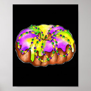 Poster Festival de Mardi Gras King Cake pour hommes femme
