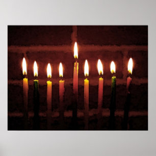 Poster Festival des lumières Menorah