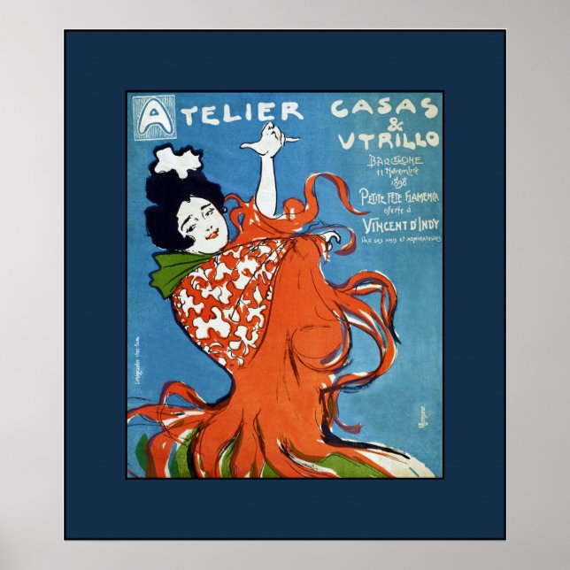Poster Festival du Petit Flamenco~Vincent D'Indy~Barcelon (Devant)