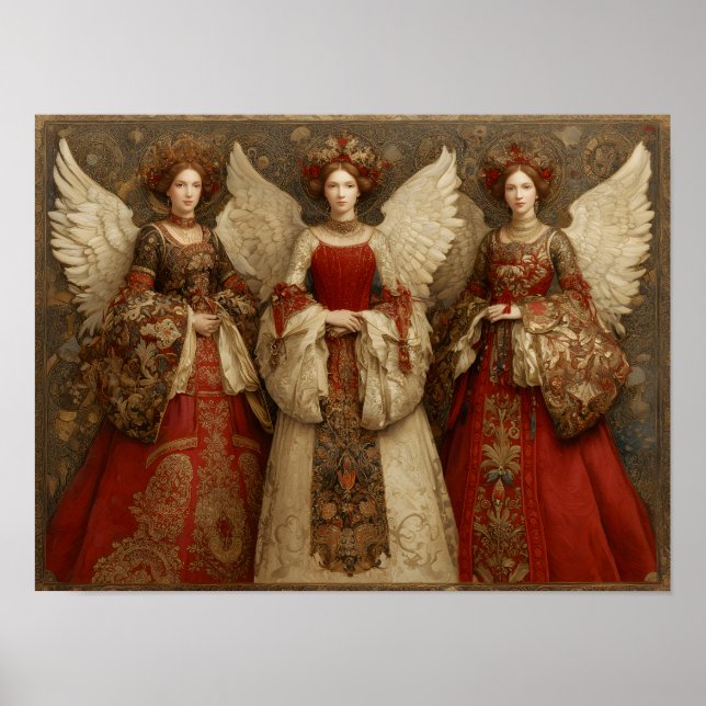 Poster Festive Angels (Devant)