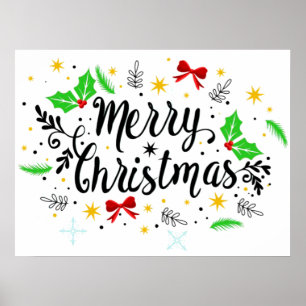 Poster Festive Joyeux Noël