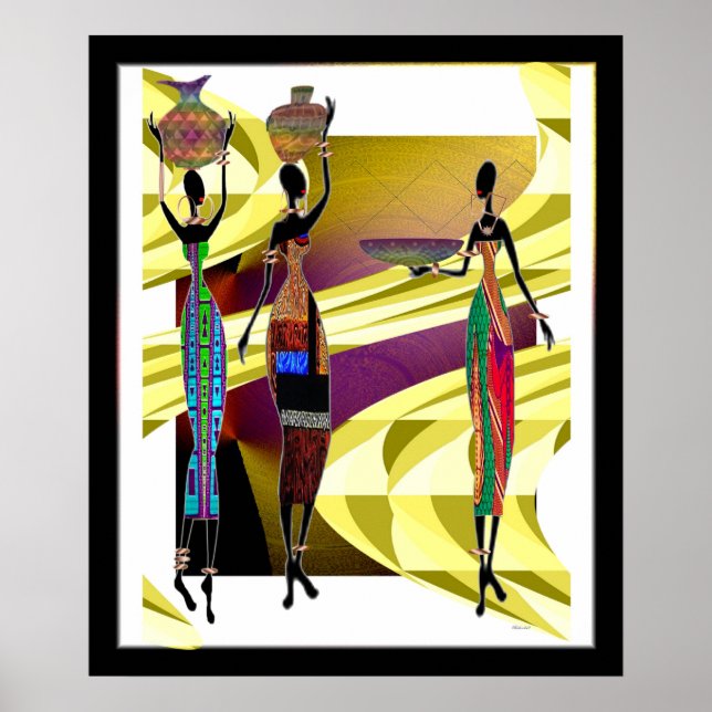 Poster Fête africaine (Devant)