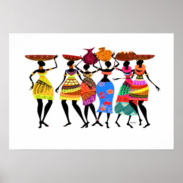 Poster Fête africaine (Devant)