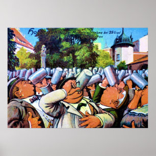 Poster Fête allemande de la brasserie