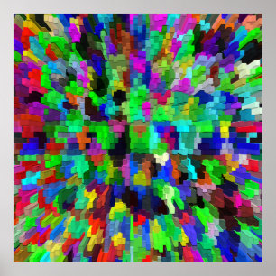 Poster Fête colorée......