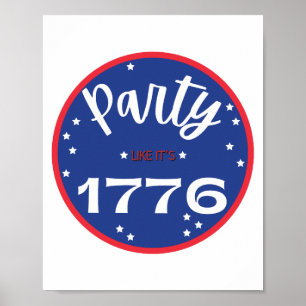 Poster Fête comme c'est en 1776