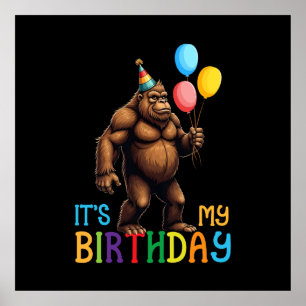 Poster Fête d’anniversaire de Bigfoot - C’est mon anniver